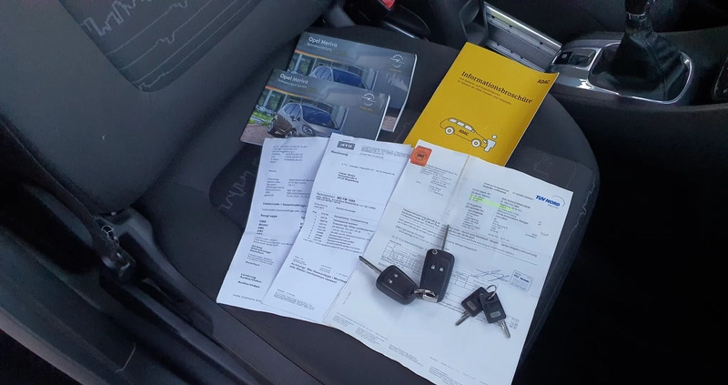 Opel Meriva cena 21999 przebieg: 199000, rok produkcji 2011 z Chmielnik małe 781